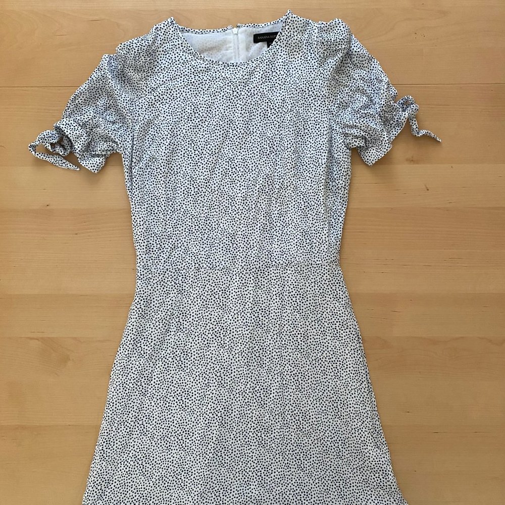 Banana Republic Polka Dot Mini Dress Tall 6